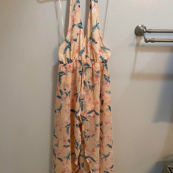Floral Halter Top Dress with Shorts, size S - Picture 1 of 4